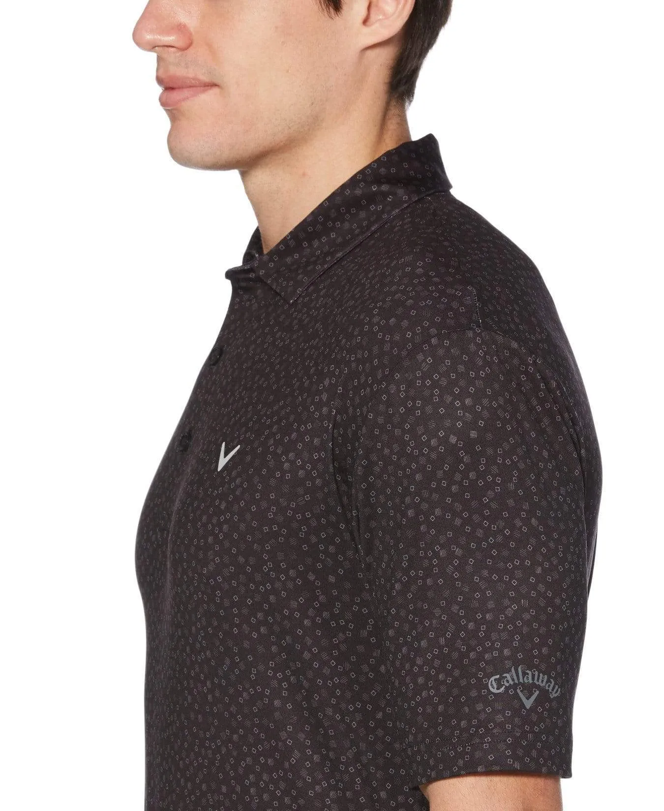 Mens Scramble Print Polo