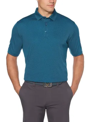 Mens Swing Tech™ Two Color Jacquard Polo