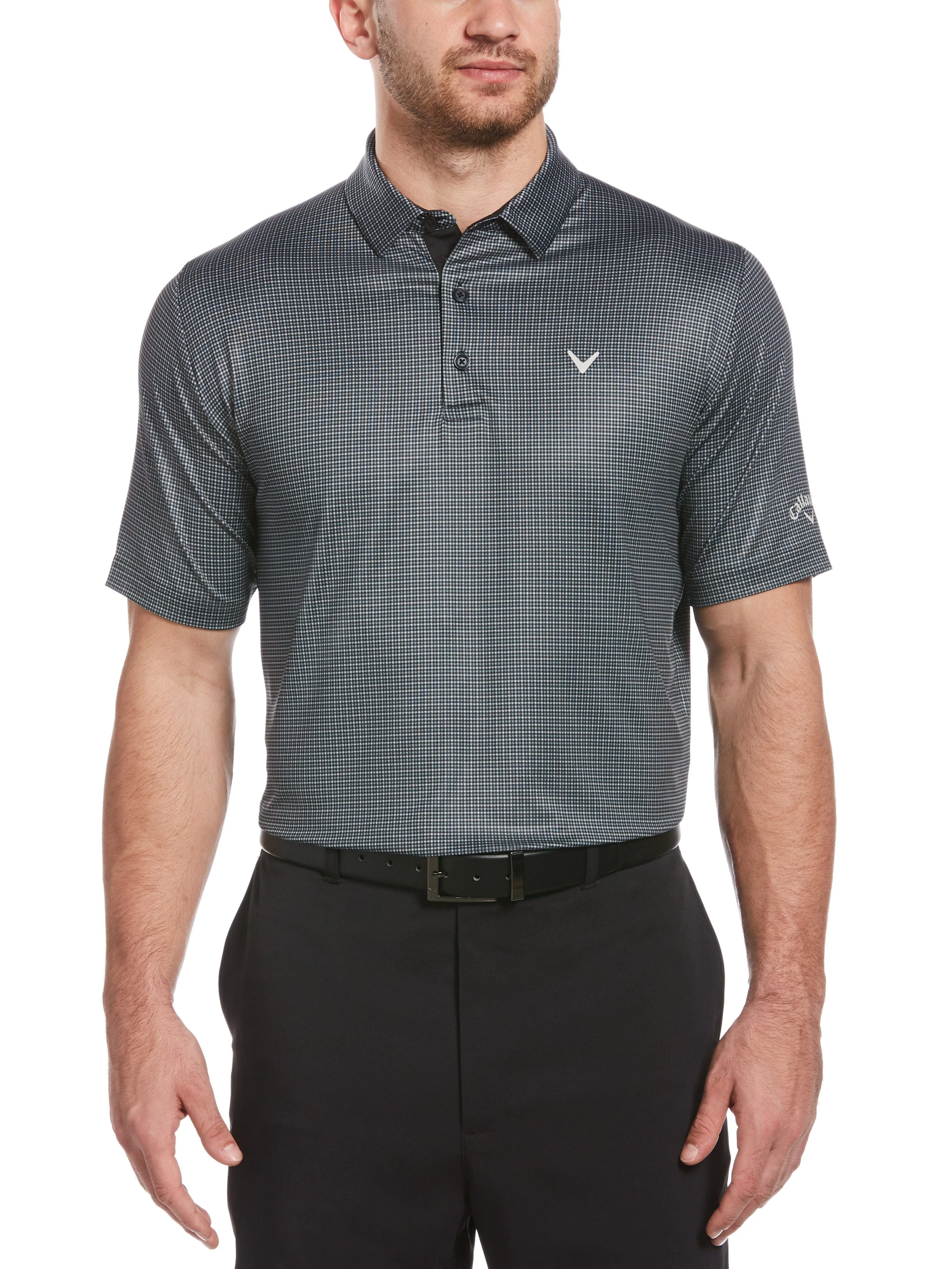 Mens Tattersall Printed Polo