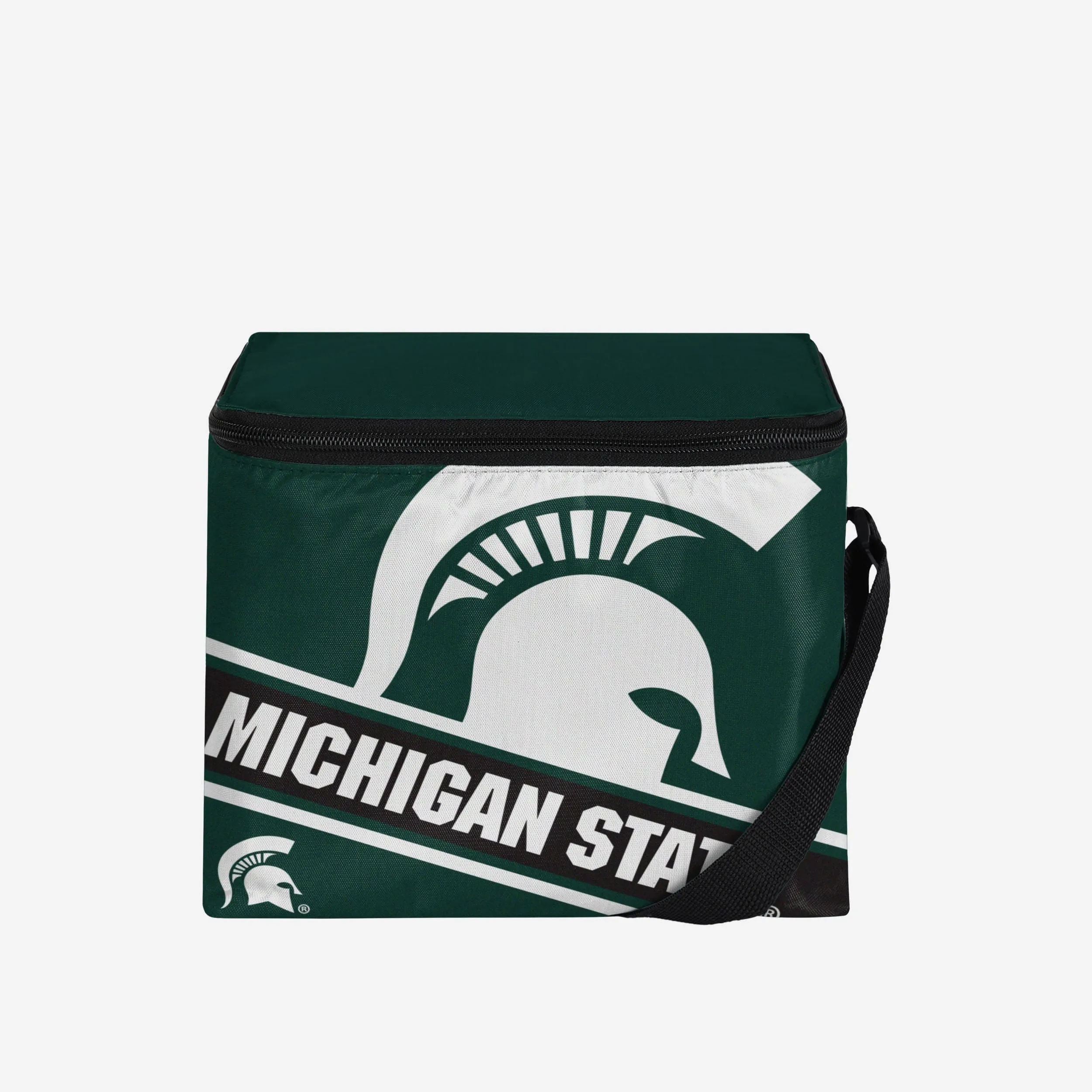 Michigan State Spartans Big Logo Stripe 6 Pack Cooler