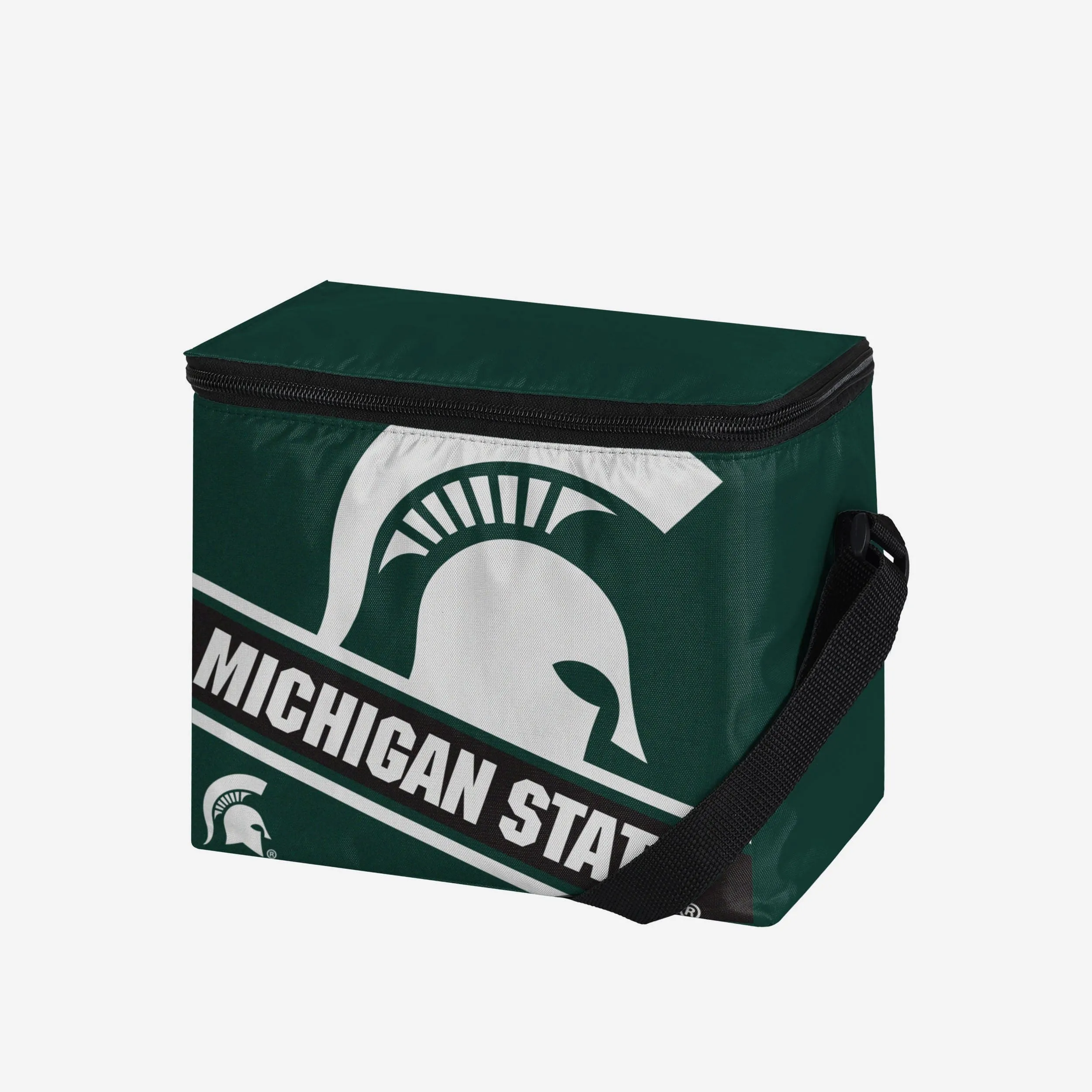 Michigan State Spartans Big Logo Stripe 6 Pack Cooler