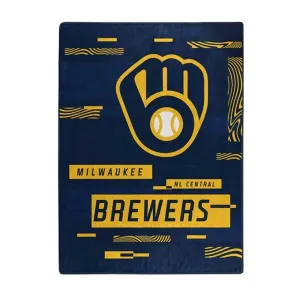Milwaukee Brewers Blanket 60x80 Raschel Digitize Design