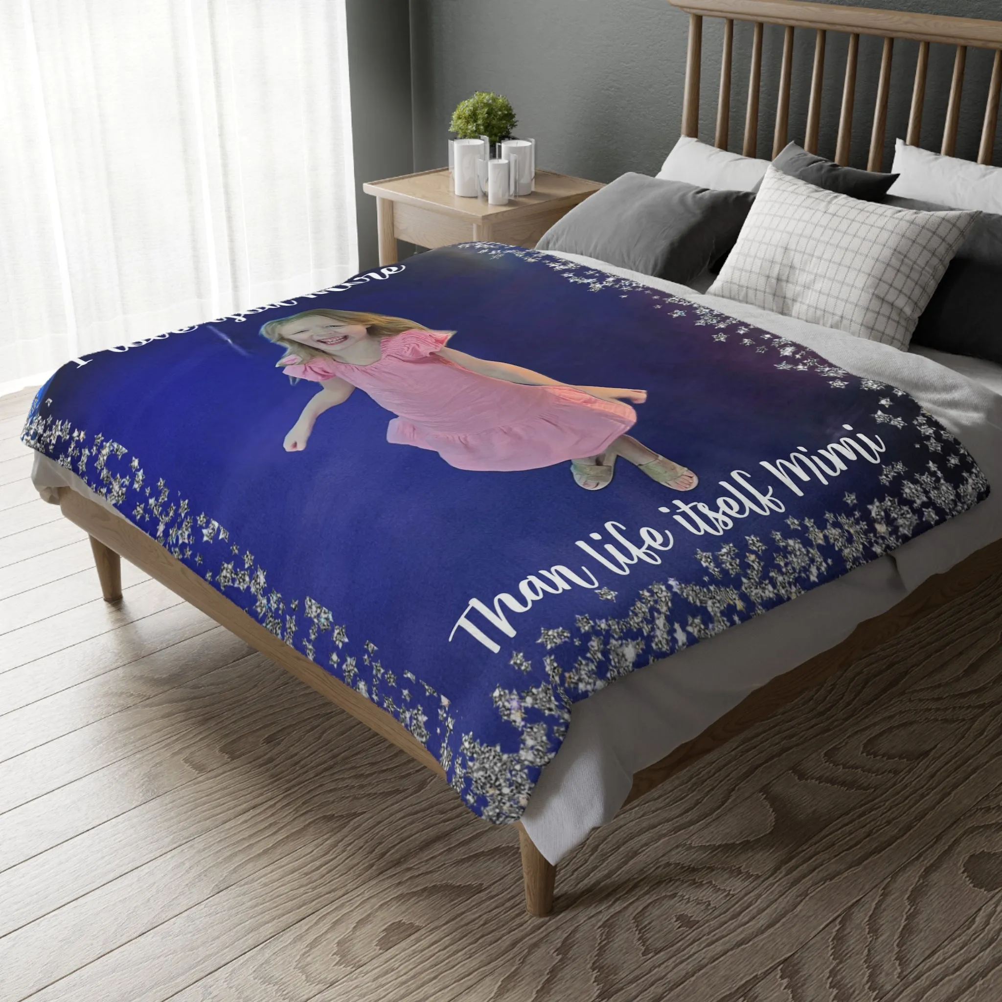 MINI - Velveteen Minky Blanket (Two-sided print)