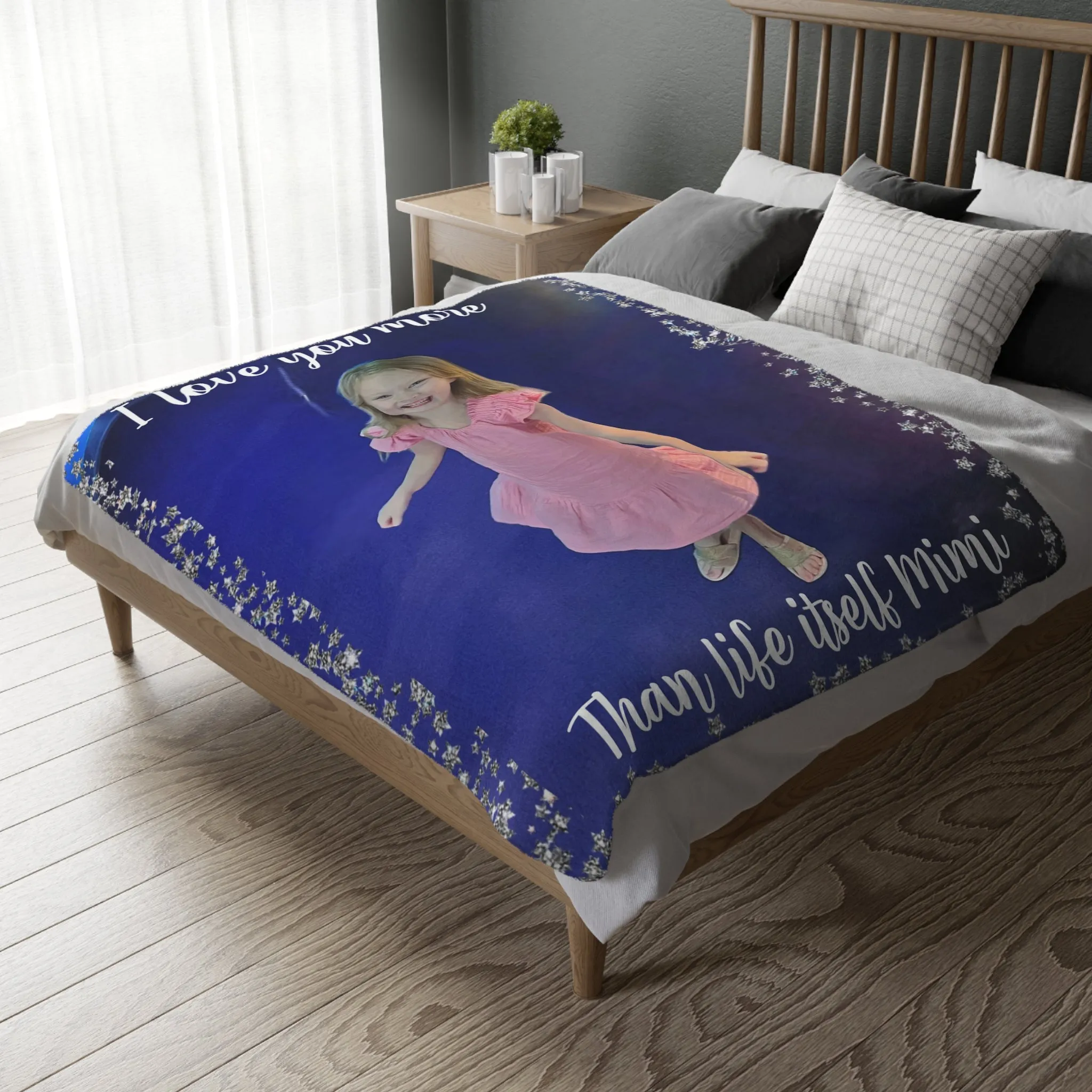 MINI - Velveteen Minky Blanket (Two-sided print)