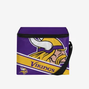 Minnesota Vikings Exclusive Big Logo Stripe 6 Pack Cooler