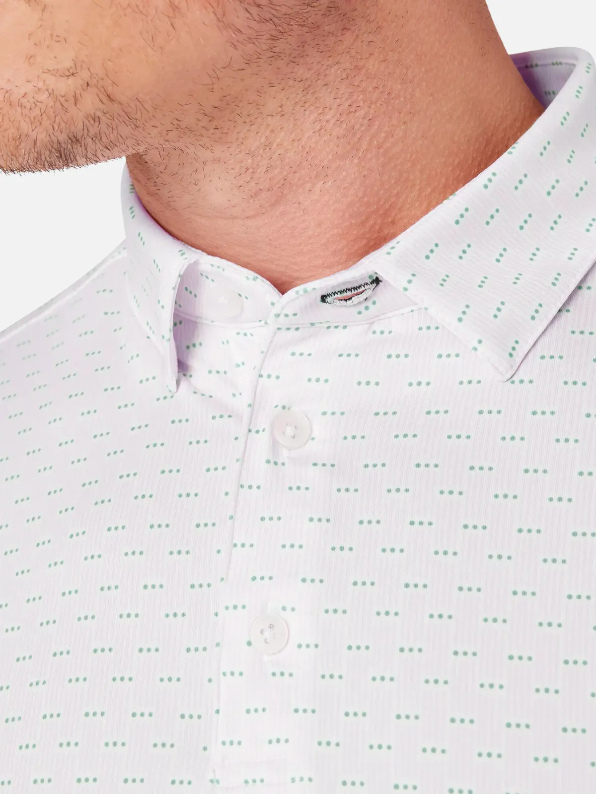 Mizzen   Main Versa SS Polo - True Pink Triple Dot