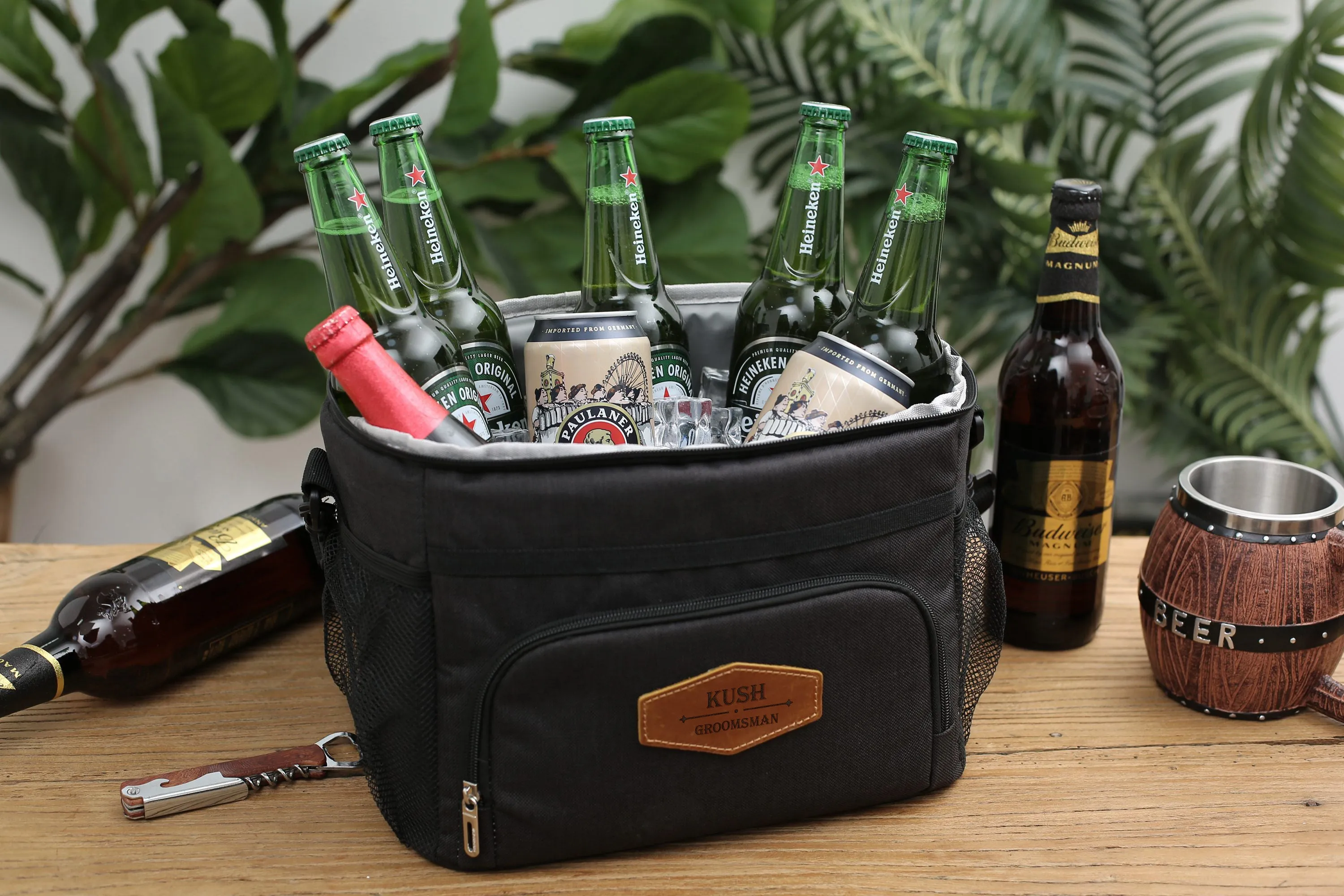 Monogrammed Insulated Cooler Bags - The Perfect Groomsmen Gift for Beach, Picnic, and Camping Trips