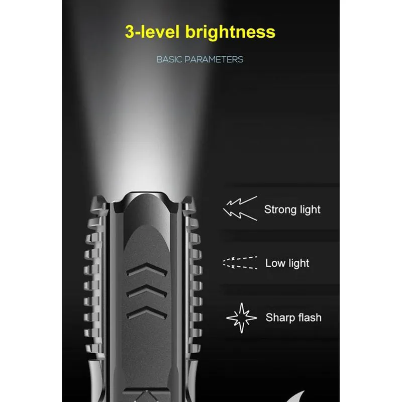 Multifunctional rechargeable flashlight