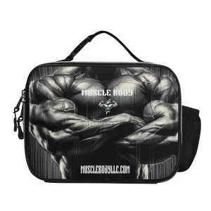 Muscle Body Detachable Leather Lunch Bag