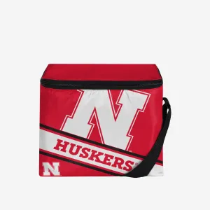 Nebraska Cornhuskers Big Logo Stripe 6 Pack Cooler