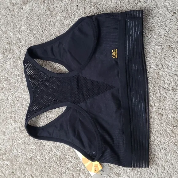 New C&amp;C Women sport bra running gym hiking lightweight padding inseart sz M