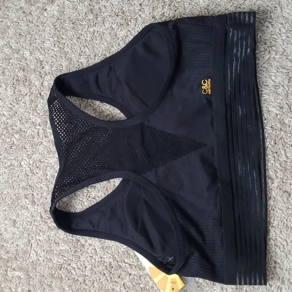 New C&amp;C Women sport bra running gym hiking lightweight padding inseart sz M