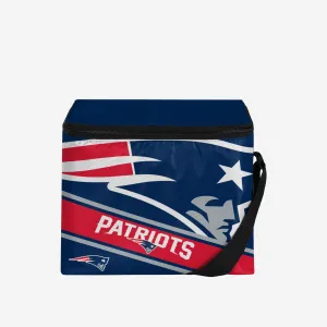 New England Patriots Big Logo Stripe 6 Pack Cooler