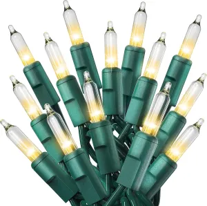New in box! PREXTEX 100 Count Clear Christmas Tree Lights with Green Wire - 20 ft Ultra Bright Christmas Lights Outdoor or Indoor