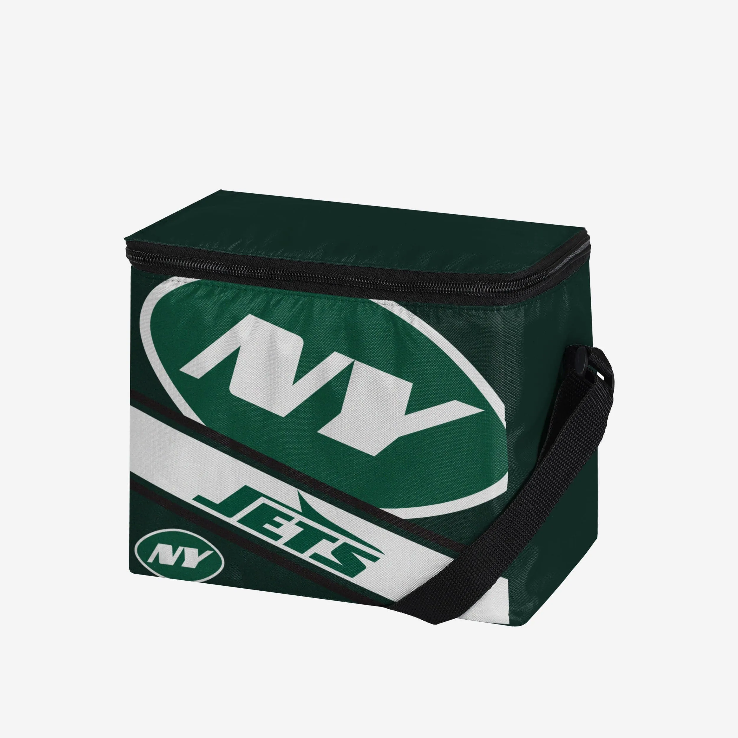 New York Jets Big Logo Stripe 6 Pack Cooler