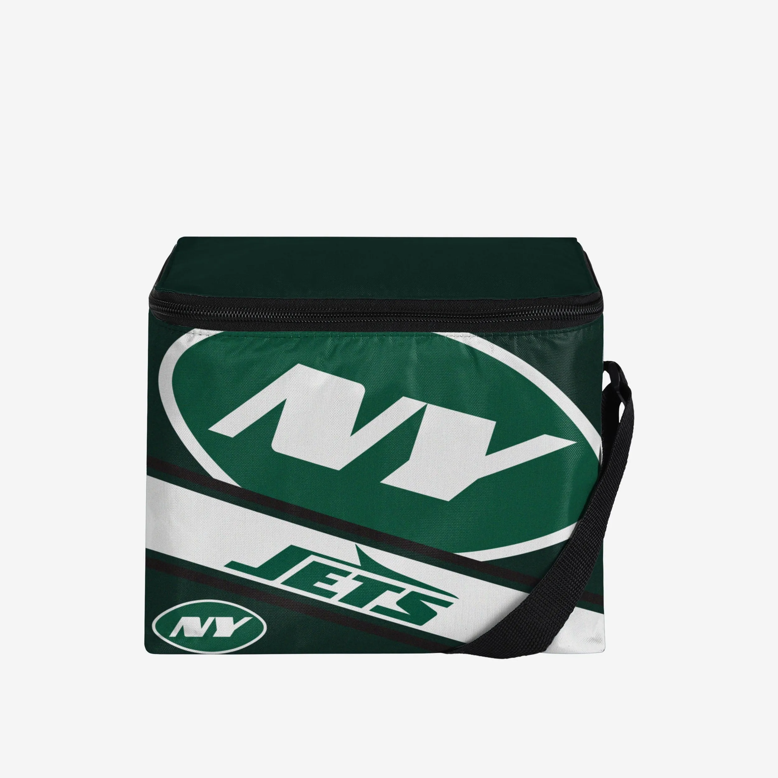 New York Jets Big Logo Stripe 6 Pack Cooler