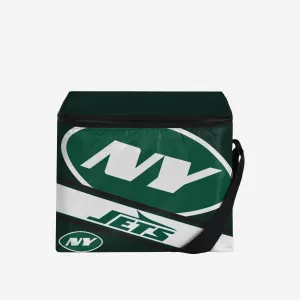 New York Jets Big Logo Stripe 6 Pack Cooler