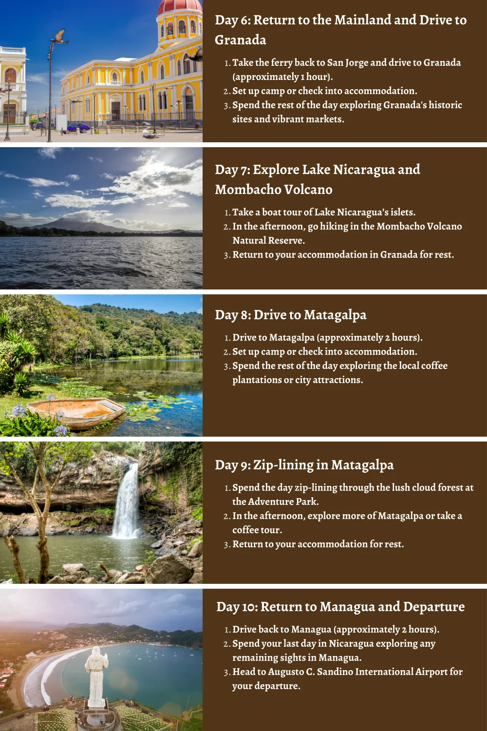 Nicaragua - From Colonial Grandeur to Natural Marvels: A 10 Day Itinerary  to Camping, Surfing, Climbing, Hiking, and Zip-Lining
