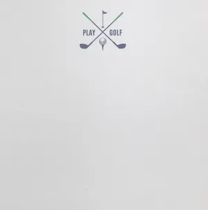 NOTEPAD - BFS - PLAY GOLF- BLUE/GREEN