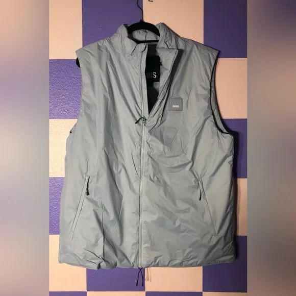 NWT Rains Fuse Puffer Vest in Sky Blue