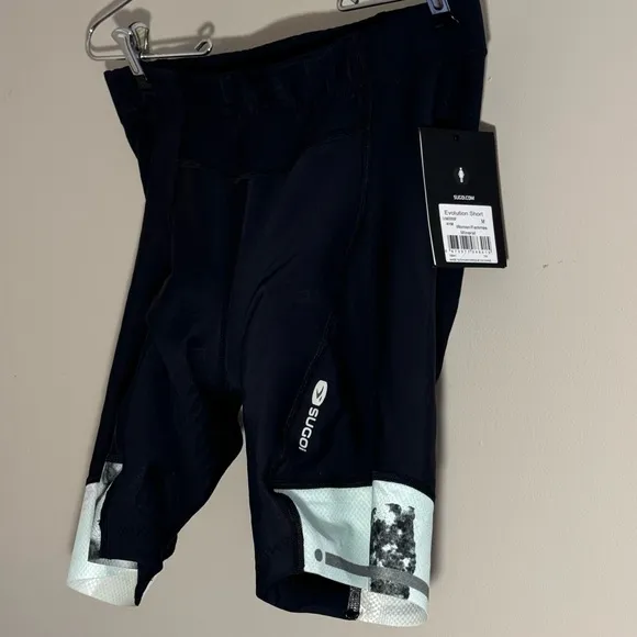 NWT 🩵 SUGOI Women's Evolution Cycling Shorts in color Mineral size Medium 🩵