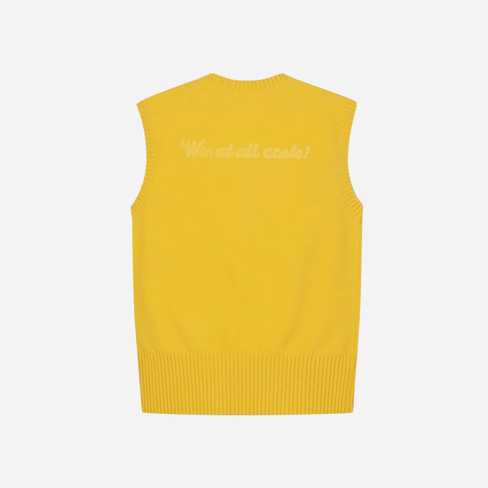Áo Golf Tay Ngắn Nữ Waac Crew Neck Knit - Vàng