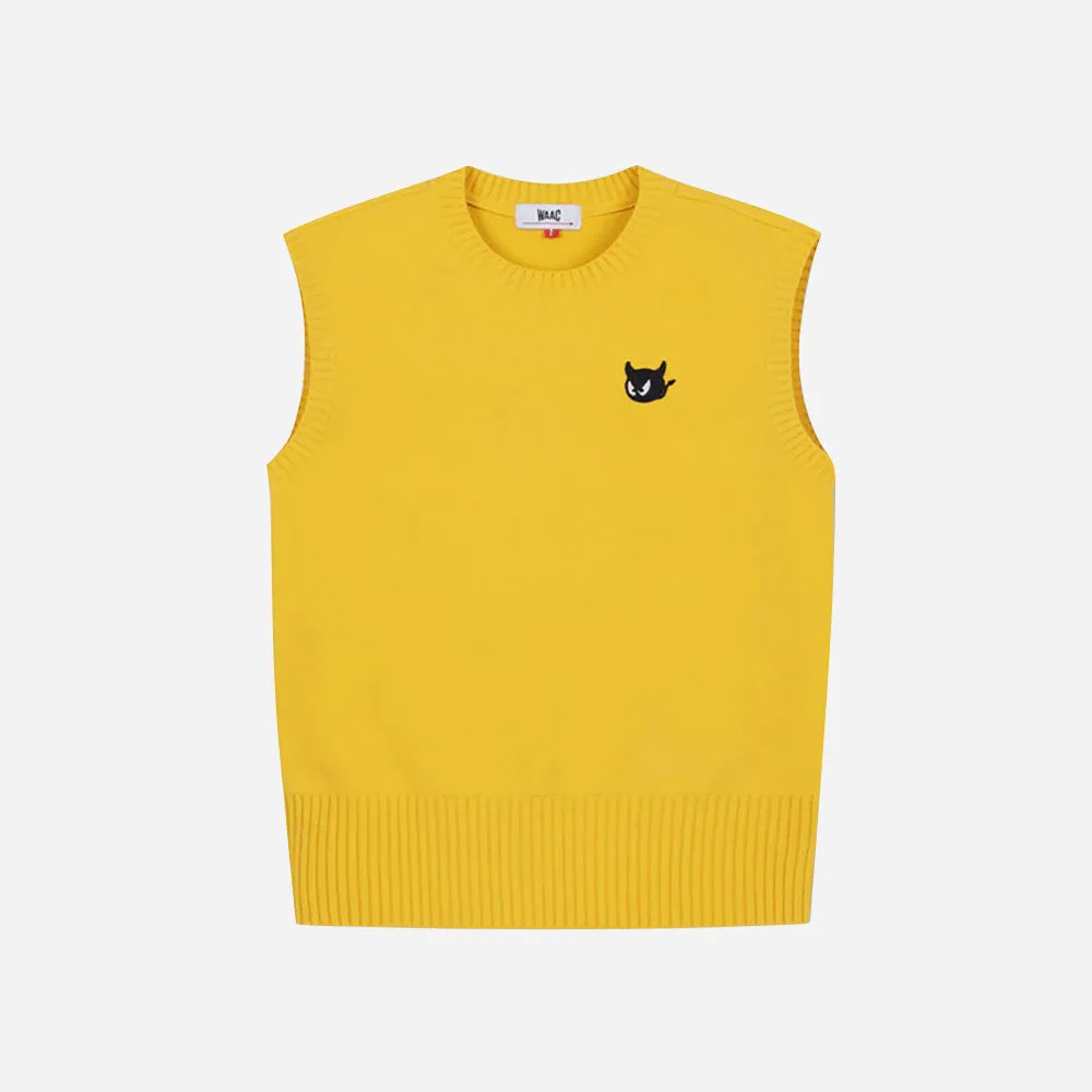 Áo Golf Tay Ngắn Nữ Waac Crew Neck Knit - Vàng