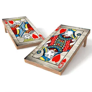 Official Size 2x4 Queens Landing Cornhole Game