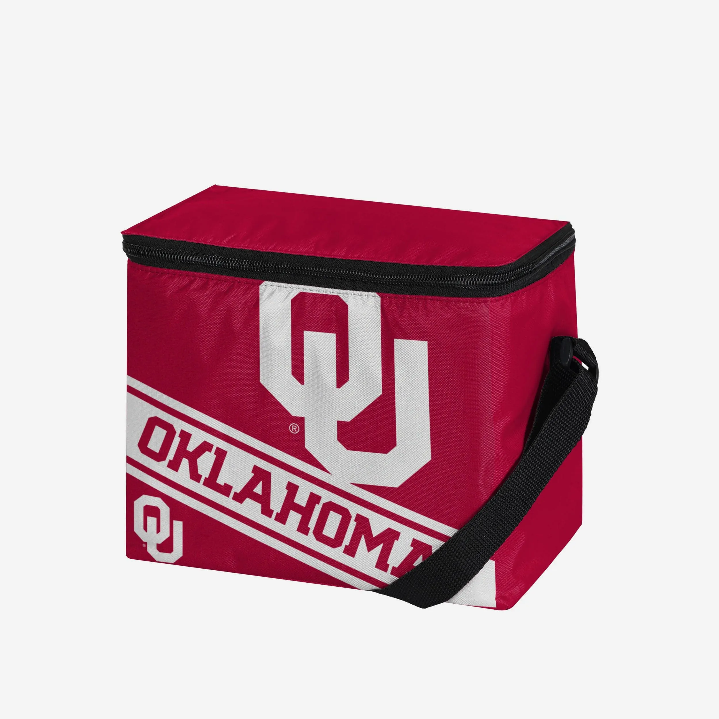 Oklahoma Sooners Big Logo Stripe 6 Pack Cooler