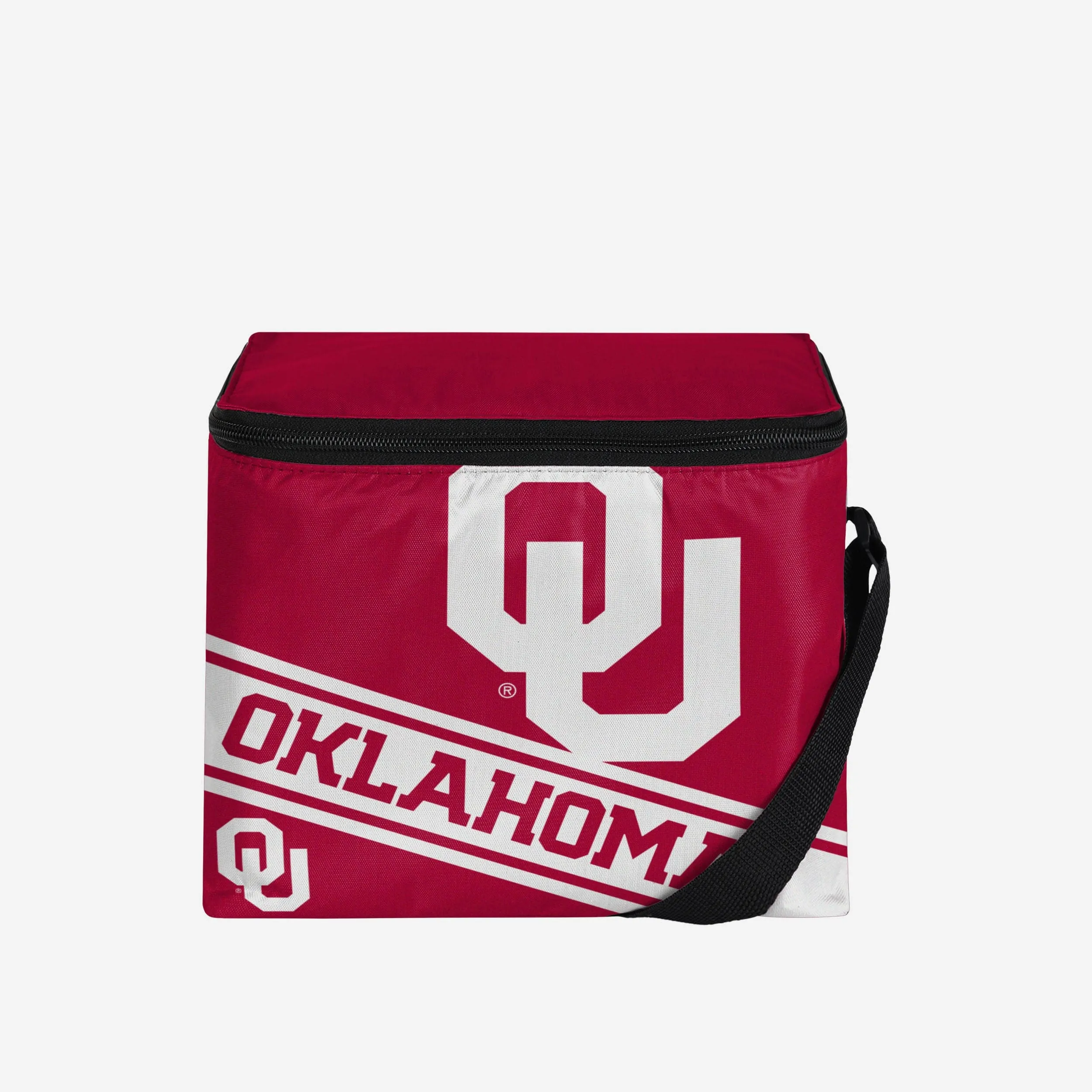 Oklahoma Sooners Big Logo Stripe 6 Pack Cooler