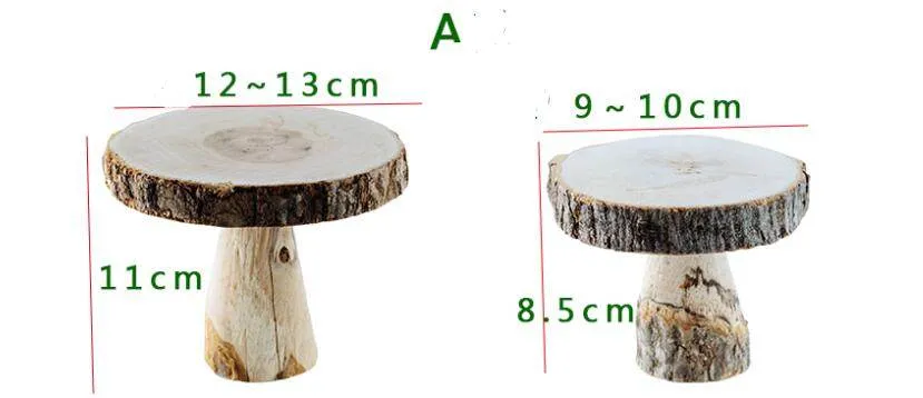 Outdoor Dessert Table Wooden Cake Stand Tray