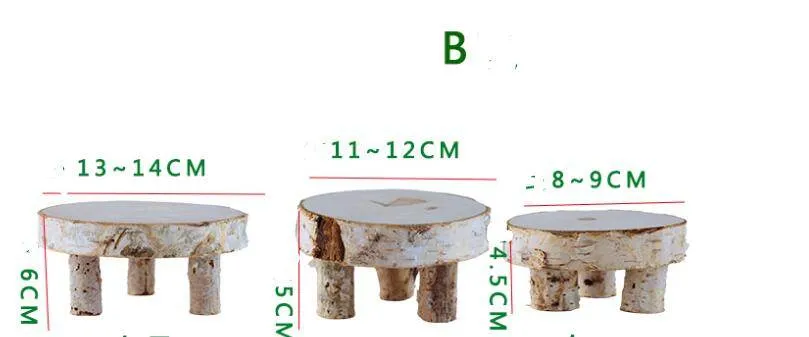 Outdoor Dessert Table Wooden Cake Stand Tray