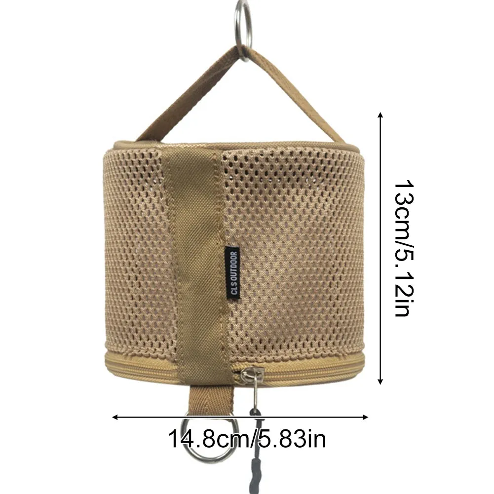 Outdoor Toilet Paper Storage Bag with Hook – Camping, Hiking, Picnic Roll Holder