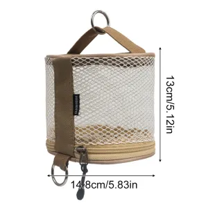 Outdoor Toilet Paper Storage Bag with Hook – Camping, Hiking, Picnic Roll Holder