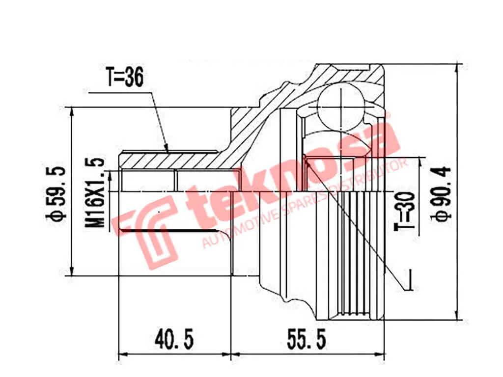 Outer Cv Joint Audi A3 Tfsi Tdi Audi Tt 3.2 Seat Altea Vw Beelte (New) Eos Golf 5 Golf 6 Ad5931