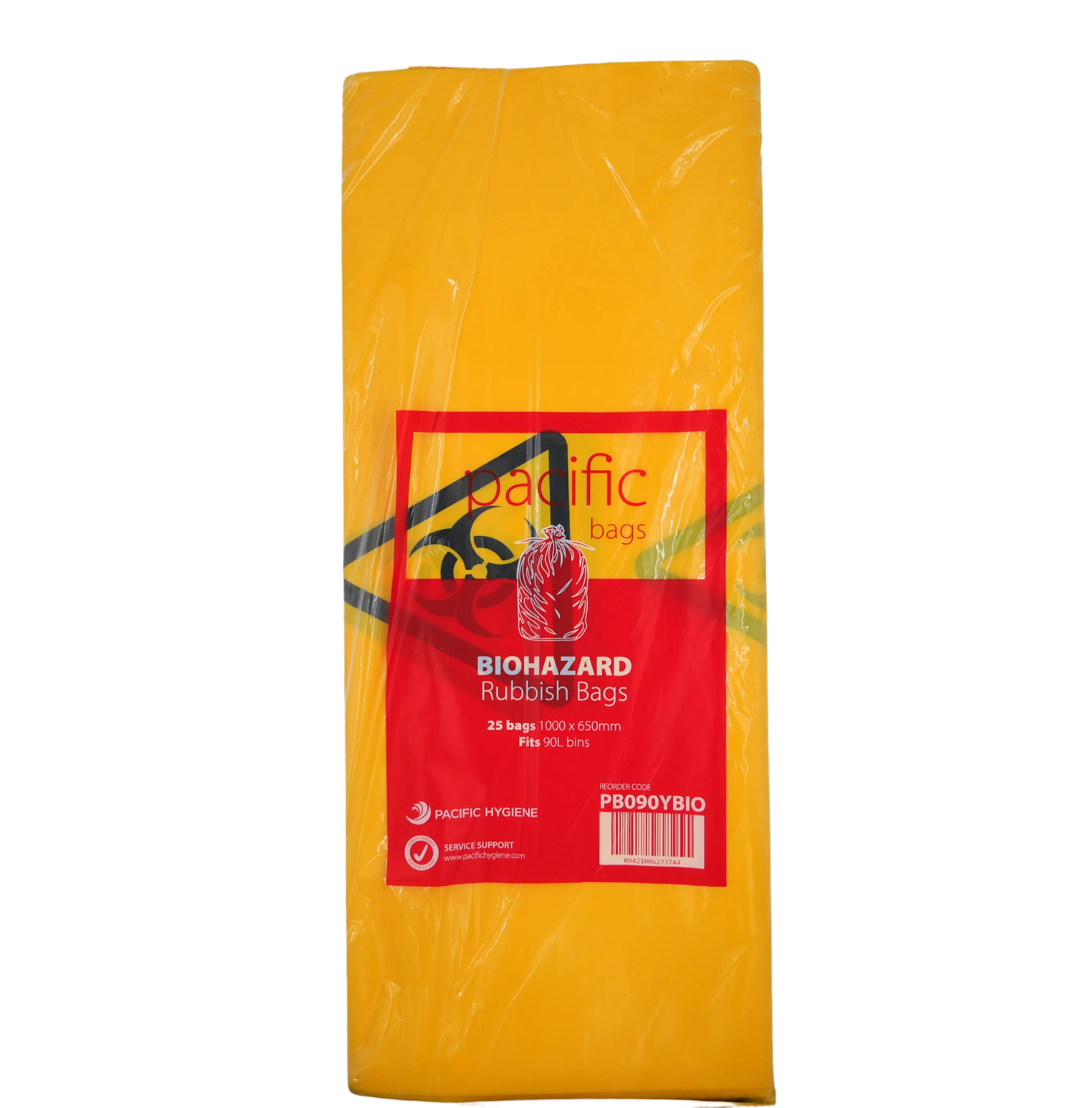 Pacific Biohazard Yellow Bag