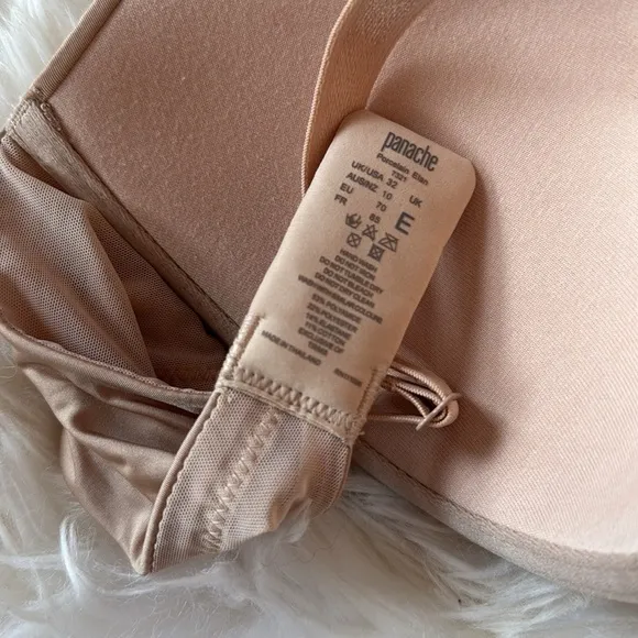 Panache Convertible Porcelain Elan Bra NWOT 32DD t-shirt bra nude chai New