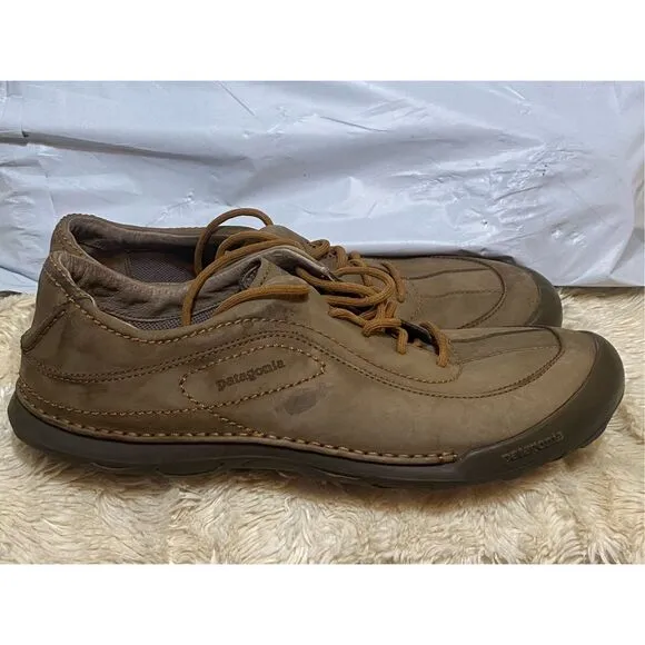 Patagonia Men’s Balsam Peat Leather Laceup Hiking Walking Oxford Shoe Sz 13 US