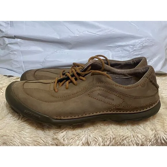 Patagonia Men’s Balsam Peat Leather Laceup Hiking Walking Oxford Shoe Sz 13 US