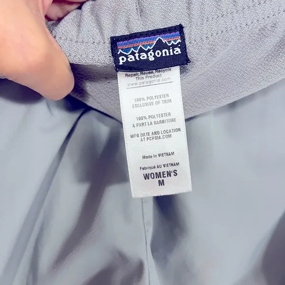 Patagonia Strider Running Shorts Lined 3.5” Grey/Green M