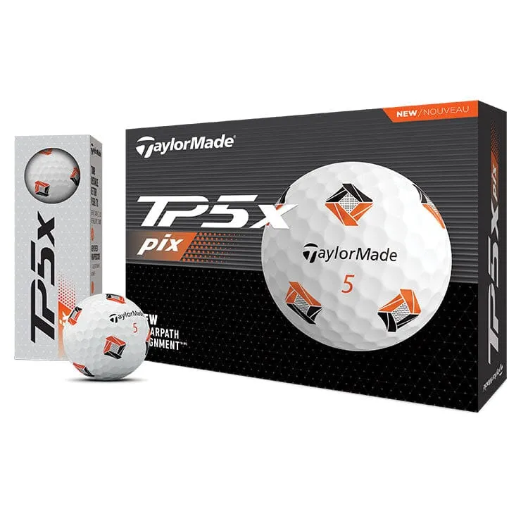 Pelotas de golf TaylorMade TP5x Pix, paquete de 12