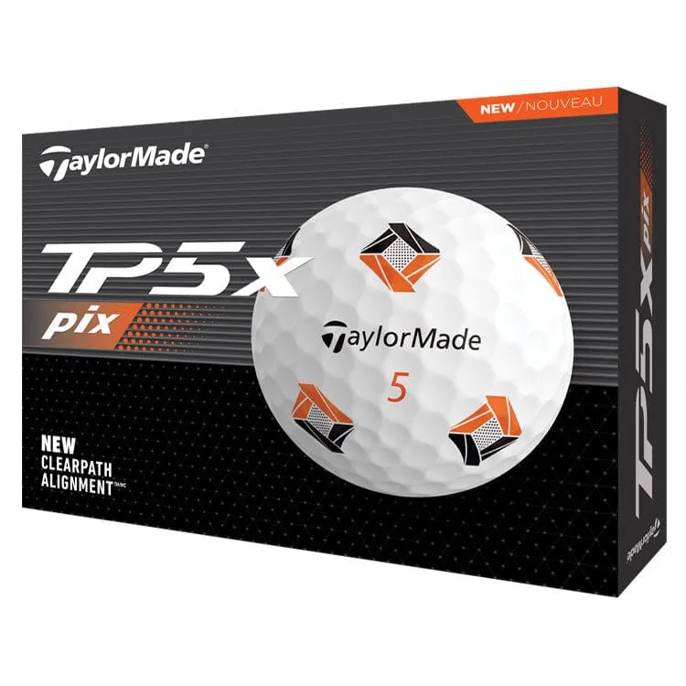 Pelotas de golf TaylorMade TP5x Pix, paquete de 12
