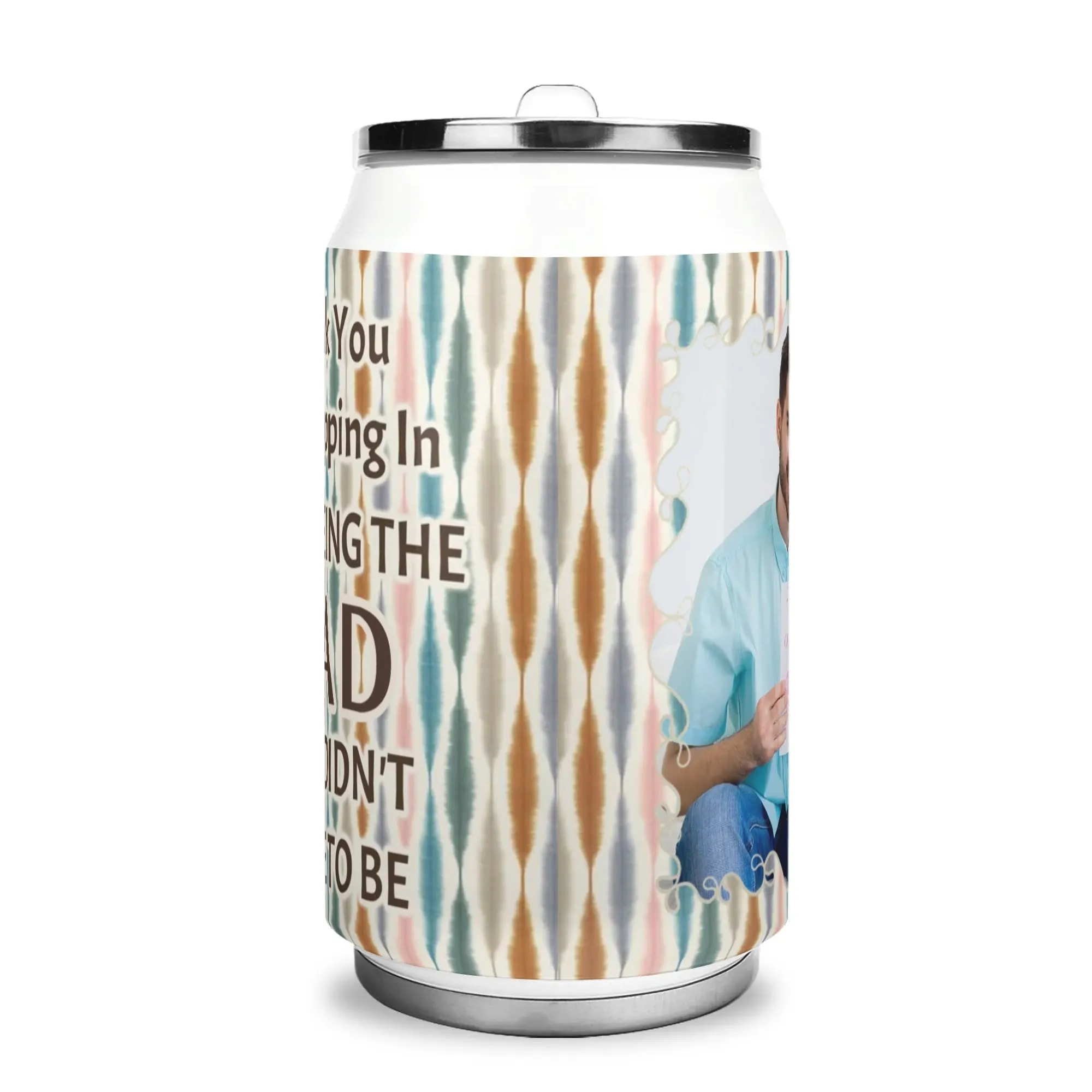Personalized Fathers Day Gift: 300ml Stainless Steel Cola Can Shaped Coke Cups Travel Tumbler