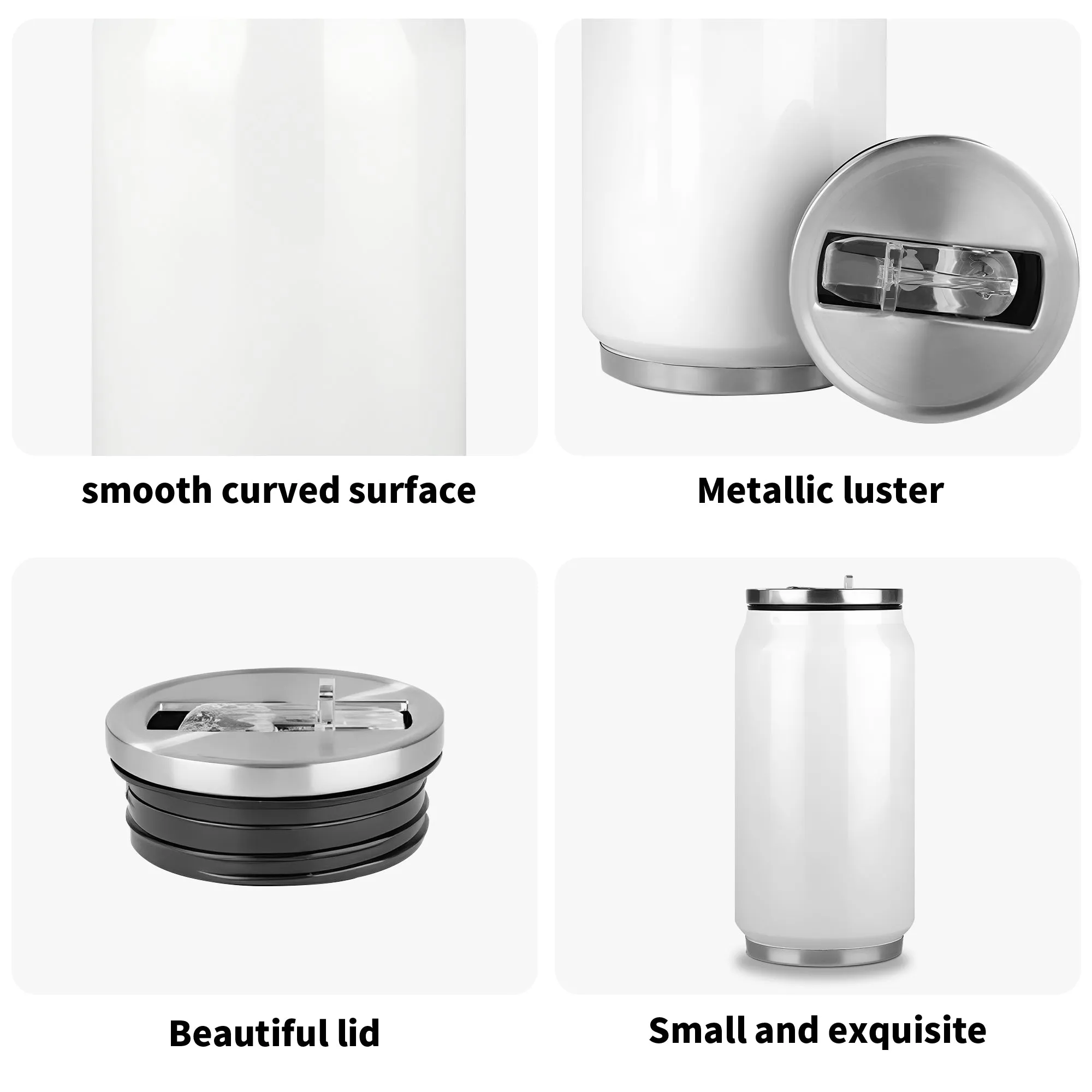 Personalized Fathers Day Gift: 300ml Stainless Steel Cola Can Shaped Coke Cups Travel Tumbler