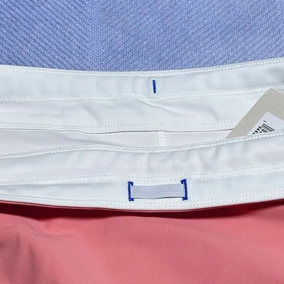 Peter‎ Millar Women's Sally Skort Trim Salmon Pink Golf Performance Skirt XL NWT