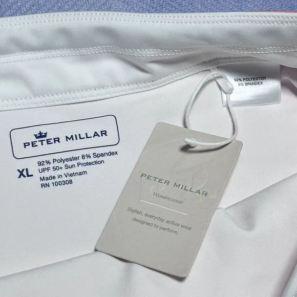 Peter‎ Millar Women's Sally Skort Trim Salmon Pink Golf Performance Skirt XL NWT
