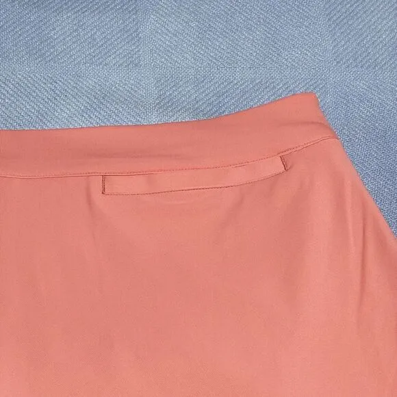 Peter‎ Millar Women's Sally Skort Trim Salmon Pink Golf Performance Skirt XL NWT