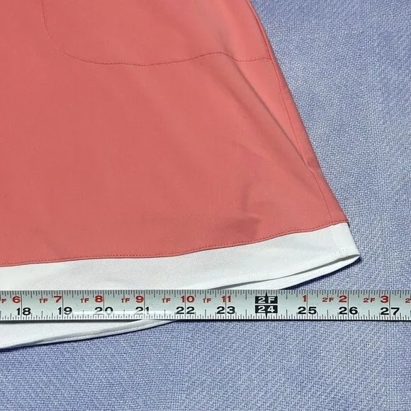Peter‎ Millar Women's Sally Skort Trim Salmon Pink Golf Performance Skirt XL NWT