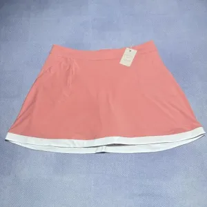 Peter‎ Millar Women's Sally Skort Trim Salmon Pink Golf Performance Skirt XL NWT