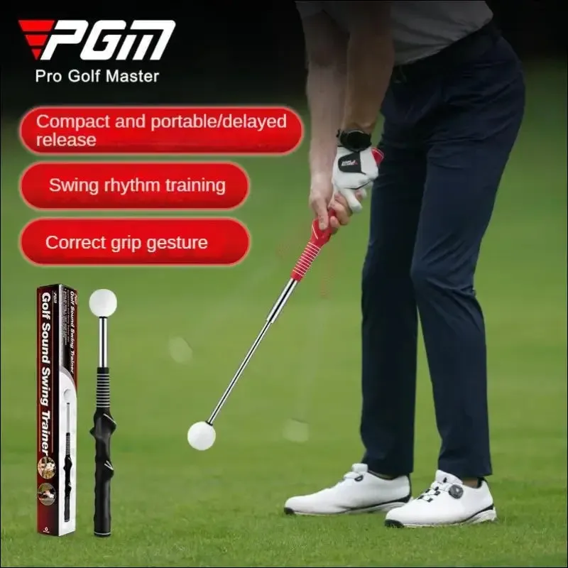 Pgm golf retractable swing practice stick indoor golf sound assistant practitioner hgb022